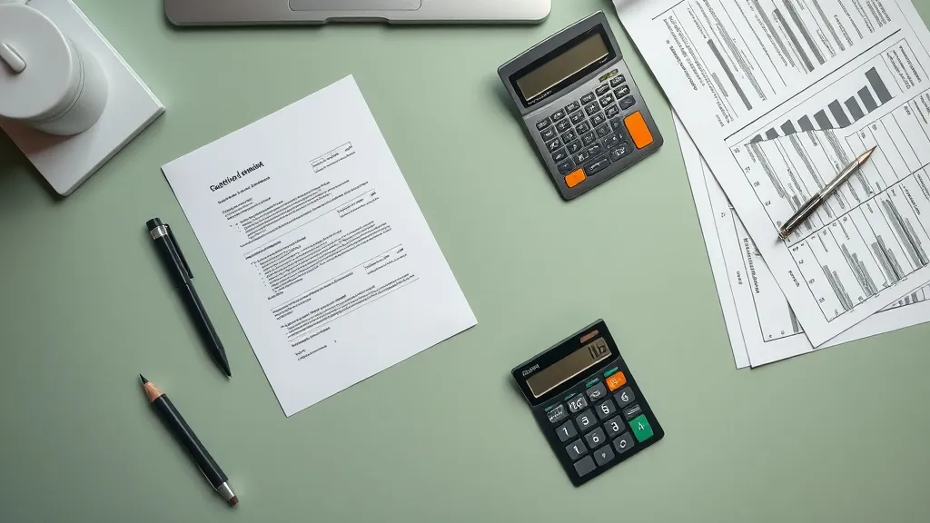 A technical top-down view of a modern workstation with finan